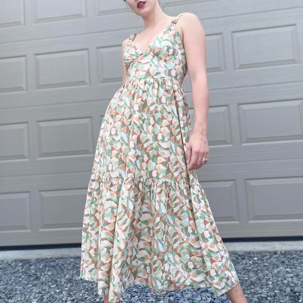 Abercrombie Knotted Strap Maxi Dress